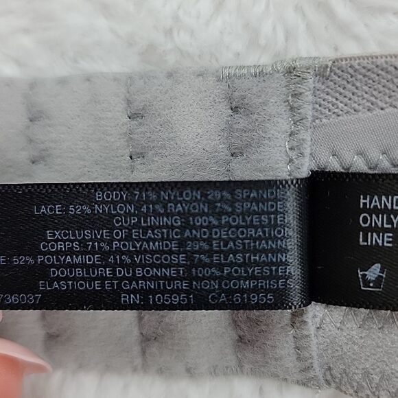 Natori Gray Lace Strap Bra - Picture 6 of 8